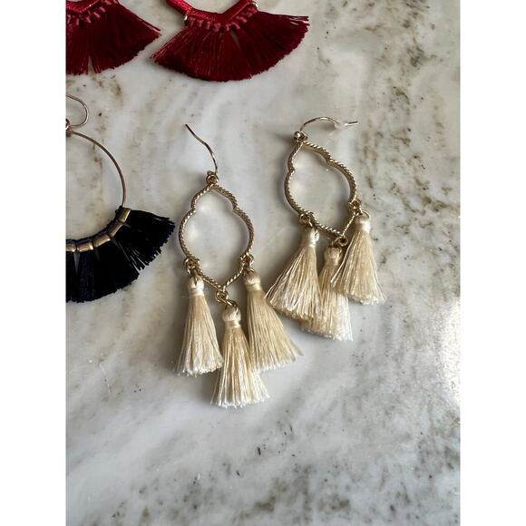 Preppy Southern Charm Tassel Drop Earring Bundle - Picture 4 of 4